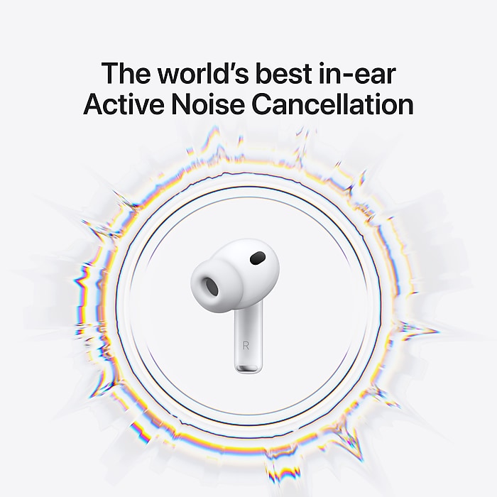 Apple AirPods Pro 3 Wireless Active Noise Canceling Earbuds White MFHP4LL/A