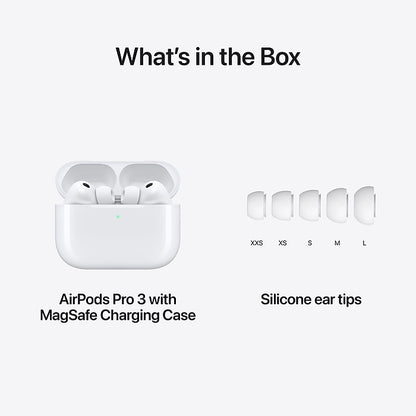 Apple AirPods Pro 3 Wireless Active Noise Canceling Earbuds White MFHP4LL/A