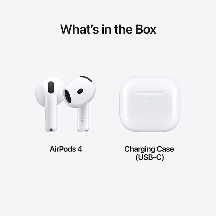 Apple AirPods 4 Wireless Ambient Sound Earbuds White MXP63LL/A