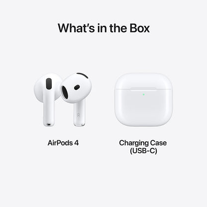 Apple AirPods 4 Wireless Ambient Sound Earbuds White MXP63LL/A
